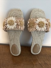 NEW  Seychelles Botanical Gardens Vanilla Flower Slide In Size 8
