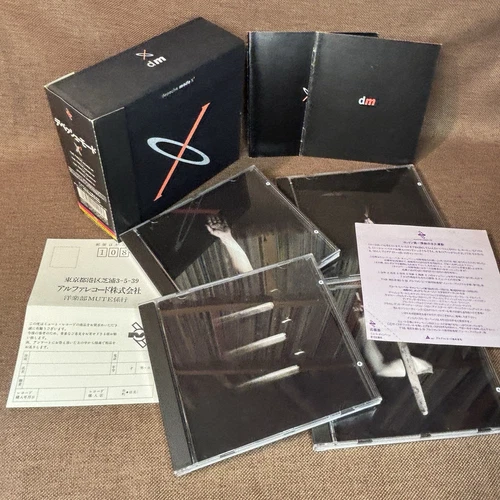 DEPECHE MODE X1 JAPAN 4-CD BOX SET ALCB-201~4 OBI + BOOKLETS + LEAFLET +POSTCARD