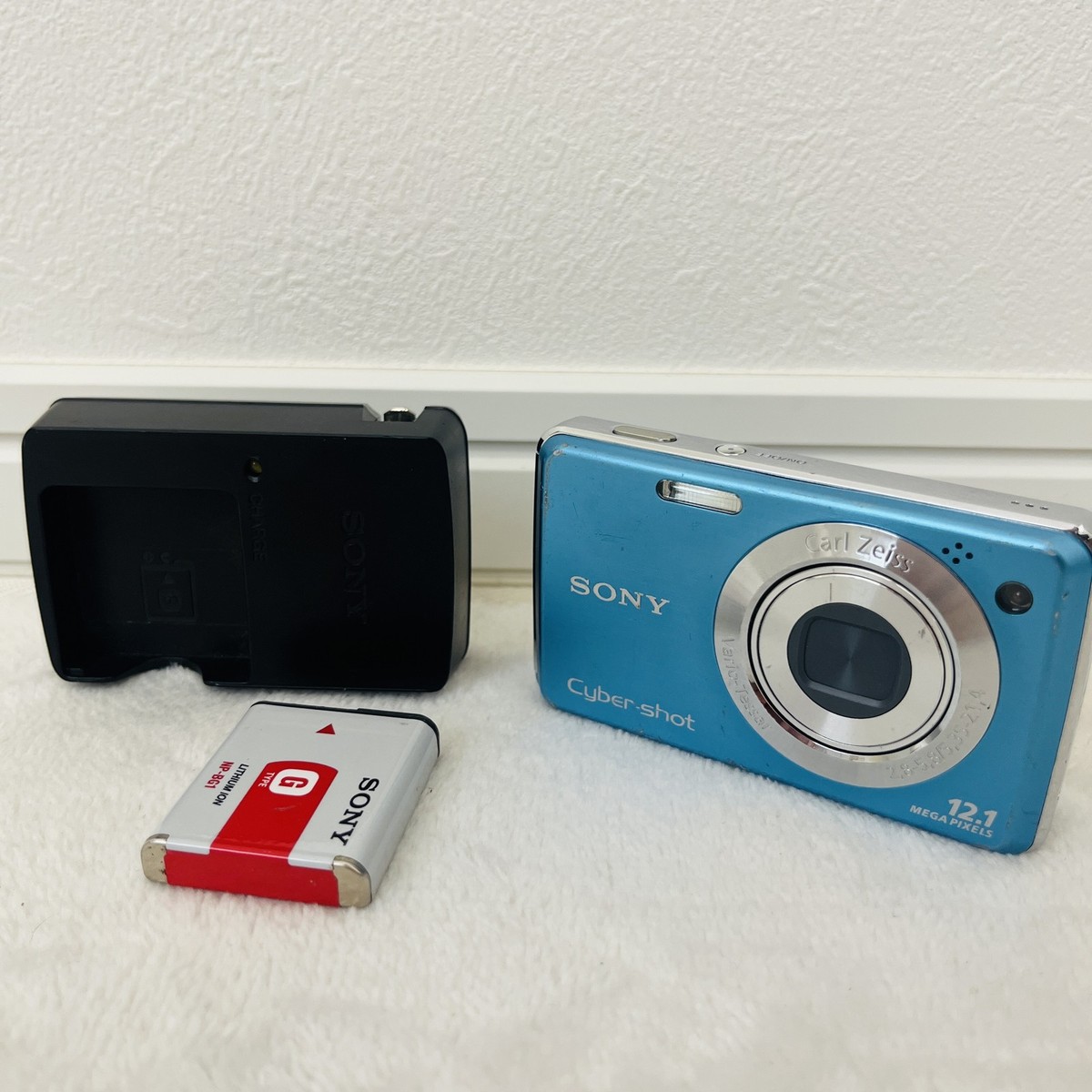SONY Cyber-shot Light Blue Digital Camera DSC-W220 Japanese