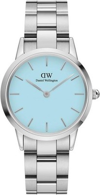 Neu Daniel Wellington Iconic Türkis Damen Armband 28mm Uhr DW00100540