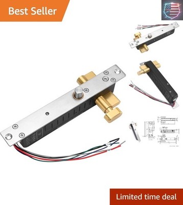 Electric Drop Bolt Lock Deadbolt Fail-Secure NO Mode 12V DC Manual Open Cylin...