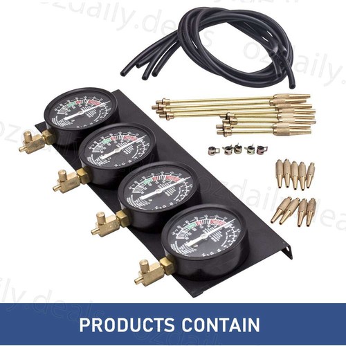 Car Fuel Vacuum Carburetor Synchronizer Carb Sync Gauges Set Cylinder Balancer - Picture 5 of 12
