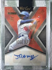2024 Wild Card Matte Rookie X-Plode Auto Red Black 5/5 Jose Ramos. rookie card picture