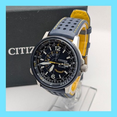 CITIZEN PROMASTER NIGHTHAWK B877-R009231 Watch 42.3mm GMT Eco-Drive Blue Angels