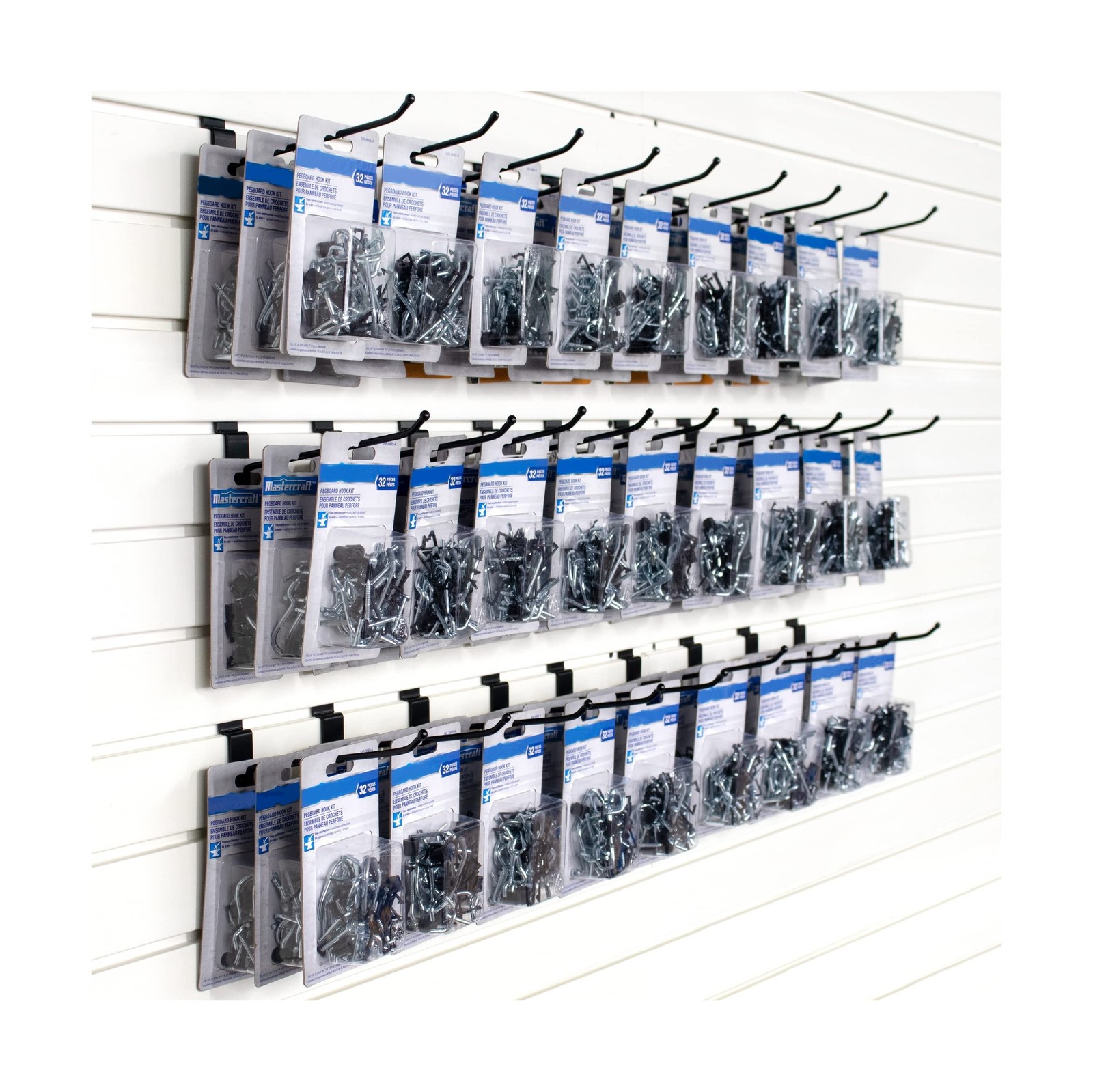POETISKE Slatwall Hooks 32PC 4 Inch Slatwall Accessories - Heavy Duty Pegboar...