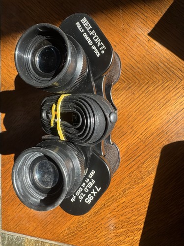 Belfont Field Binoculars 7x35 393ft at 1000yds Fully Coated Vintage W/Case NEW - Picture 1 of 7
