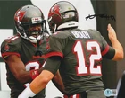 ANTONIO BROWN NEW ENGLAND PATRIOTS W/ TOM BRADY BECKETT AUTHENTIC SIGNED 8x10