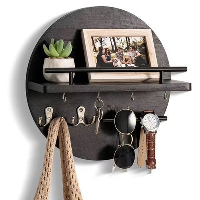 Organizer Haken Dekorative Schlüsselleiste Home Decor Schwarz H2N23230