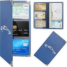 Car Registration and Insurance Card Holder, Car Document Hold Color: Dark blue