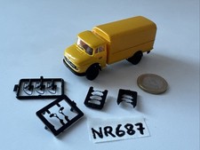 NR687 Brekina MB LLB 322 DBP Lkw mit Kofferaufbau Deutsche Bundespost Mercedes