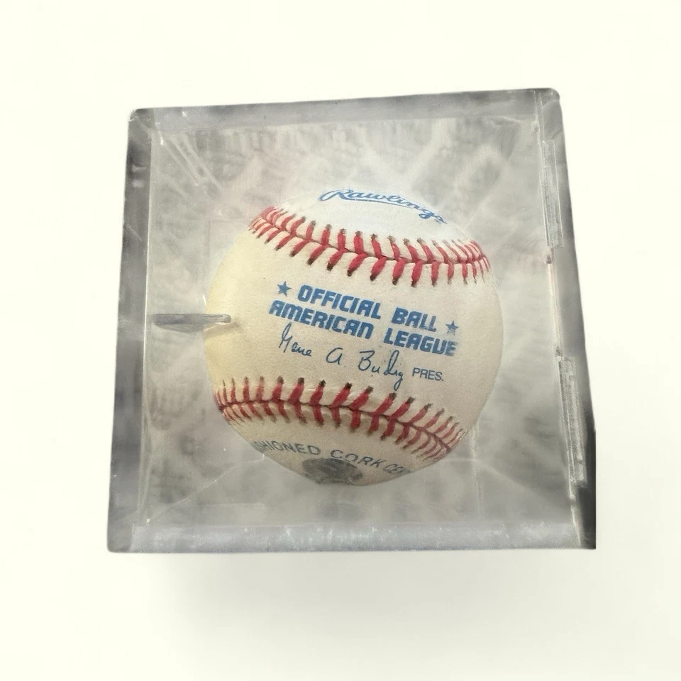 Бейсбольный мяч с автографом Эла Калина из Зала славы Detroit Tigers! - Изображение 3 из 3