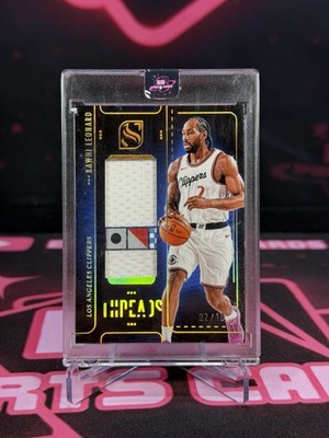 2024-25 Silhouette Threads Kawhi Leonard Tag Patch /10 Clippers #THR-KAW