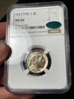 1913 NGC MS66 CAC Type 1 Buffalo NIckel