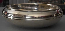 BREATHTAKING SIGNED CHRISTIAN DIOR HAMMERED SILVERPLATE CENTERPIECE BOWL