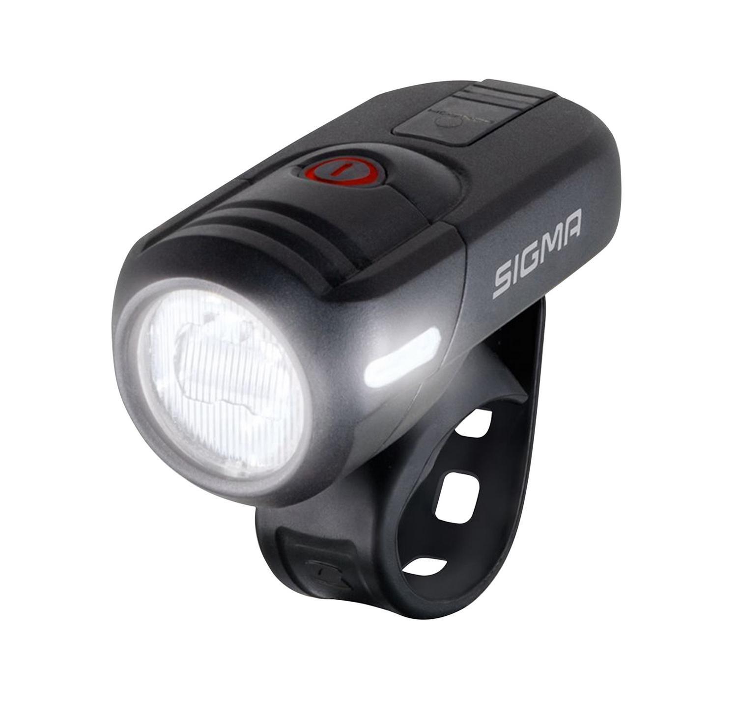 Éclairage vélo batterie Sigma Aura 45 idéal pour vélotaf et ville