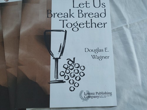 Lot/6 Handbell Music 'Let Us Break Bread Together' 3-5 Oct Brand NEW - Picture 2 of 4