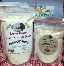 Corn Chowder Soup Mix, Family size or Soup for Two size