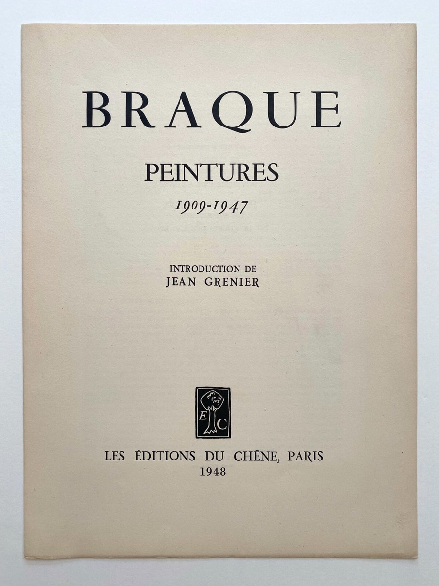 GEORGES BRAQUE RARE 1948 LMTD EDITION FRENCH LITHOGRAPH