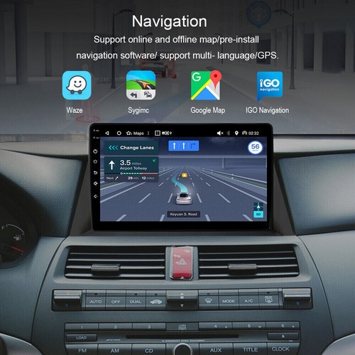 Android 13 Carplay For 2008-2013 Honda Accord 8 Car Stereo Radio 4G+64G Gps Navi - Foto 16 di 22