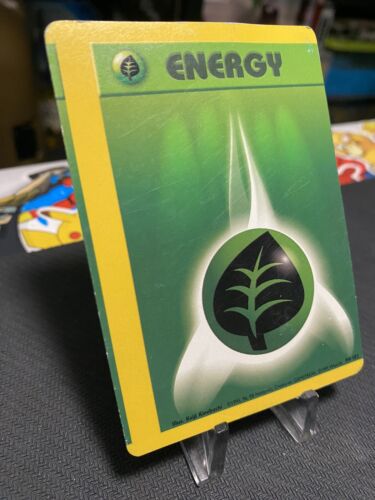 ๐โญ๏ธ๐Grass Energy - MISCUT ERROR - Base Set 1999! Off Center! (1st One)๐โญ๏ธ๐ - Picture 3 of 10