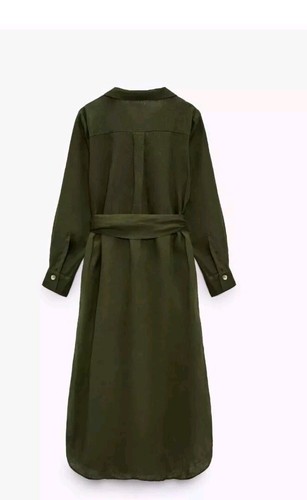 Zara Shirt Midi TUNIC Colourful Stripe Maxi Kaftan Kimono Sz S - Picture 2 of 3