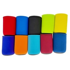 Blank Thicker Neoprene Full Bottom Can Coolie: Choose Color and Quantity