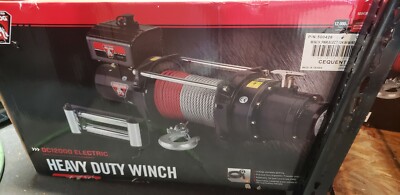 Bulldog 500426 DC Electric Heavy Duty Winch DC12000L, 12,000 lbs, w/Rope