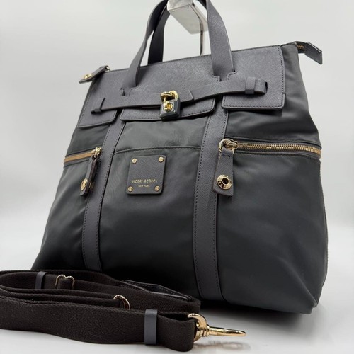 Henri Bendel Jetsetter Three Way Bag Tote/Shoulder/Backpack Gray Used Excellent