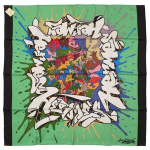 hermes graffiti scarf