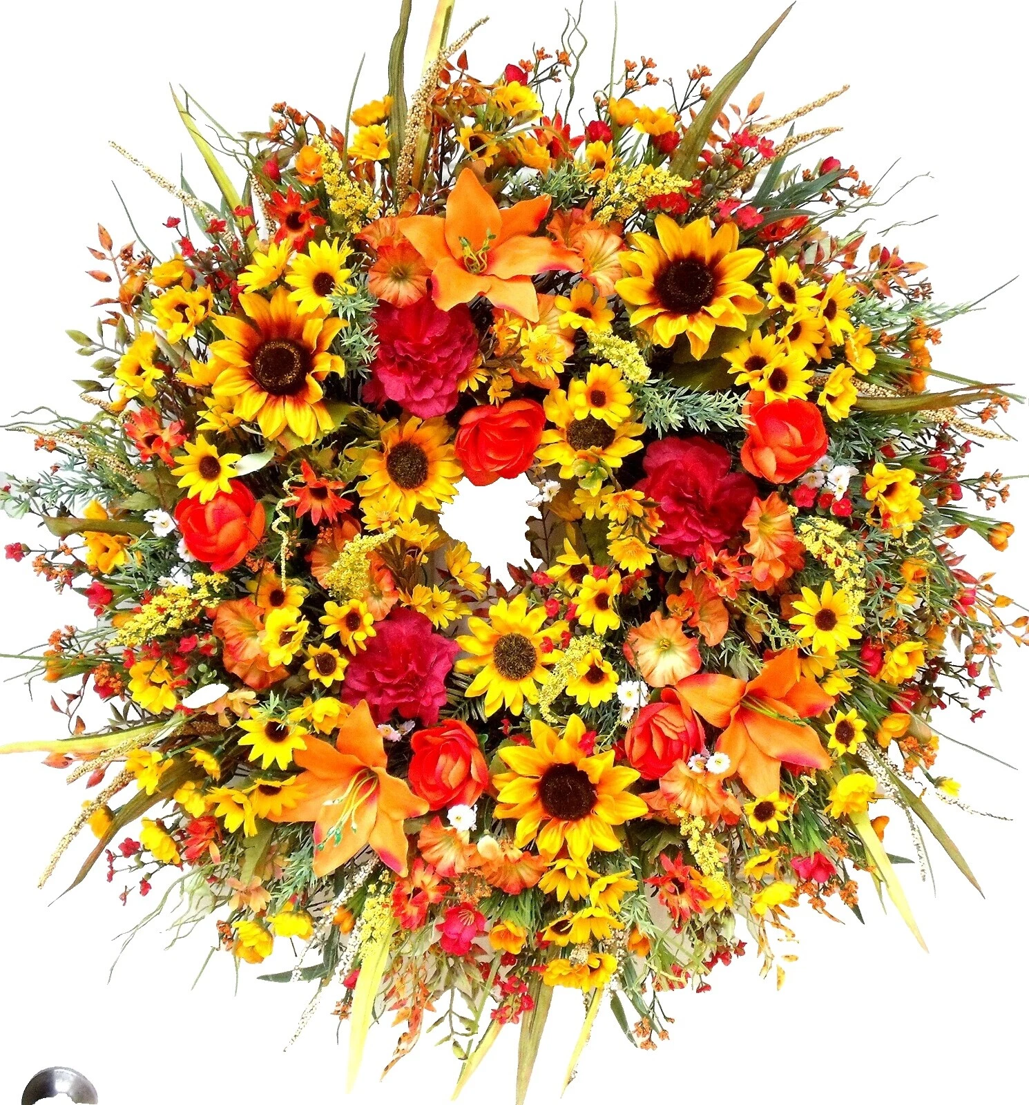 Decoración Floral Handmade Girasol Seda sintética