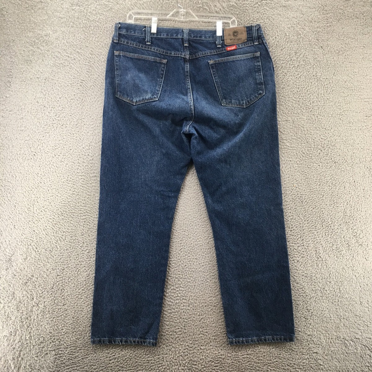 Wrangler Tapered Jeans Mens 38x30 (Actual 38x29) Blue Denim High