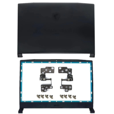 For MSI Katana GF66 11UE 11UG MS-1581 MS-1582 LCD Back Cover+Front Bezel+Hinges