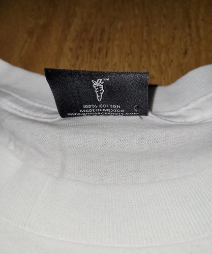 Carrots T Shirt by Anwar Carrots White Size Small - Picture 3 of 4