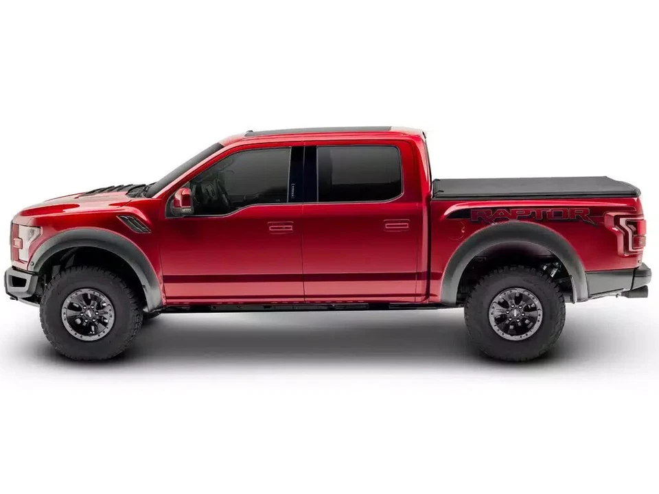 Cubierta Tonneau de plataforma plegable suave forro resistente Silverado Sierra 2019-2024 6,6 Foto 4 de 4