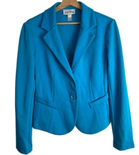 Joseph Ribkoff Blazer Uk 10 Us 8 Bright Blue Two Button Jacket Top Office Work