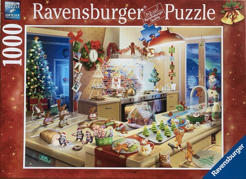 *Ravensburger Merry Mischief ^COMPLETE^ Jigsaw Puzzle 1000 Pieces Christmas
