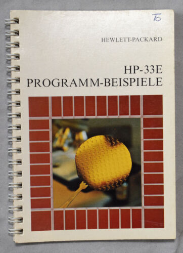 Hewlett Packard HP-33E Program Examples - Picture 1 of 7