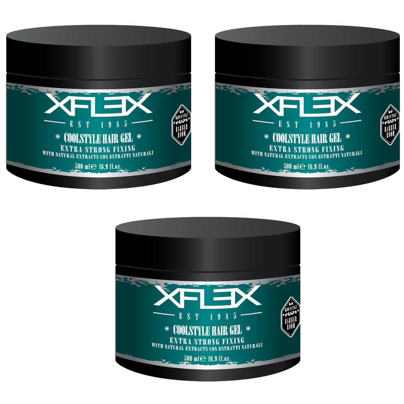 Edelstein Xflex Coolstyle Hair Gel capelli Extra Strong Fixing natural 500ml-pz3