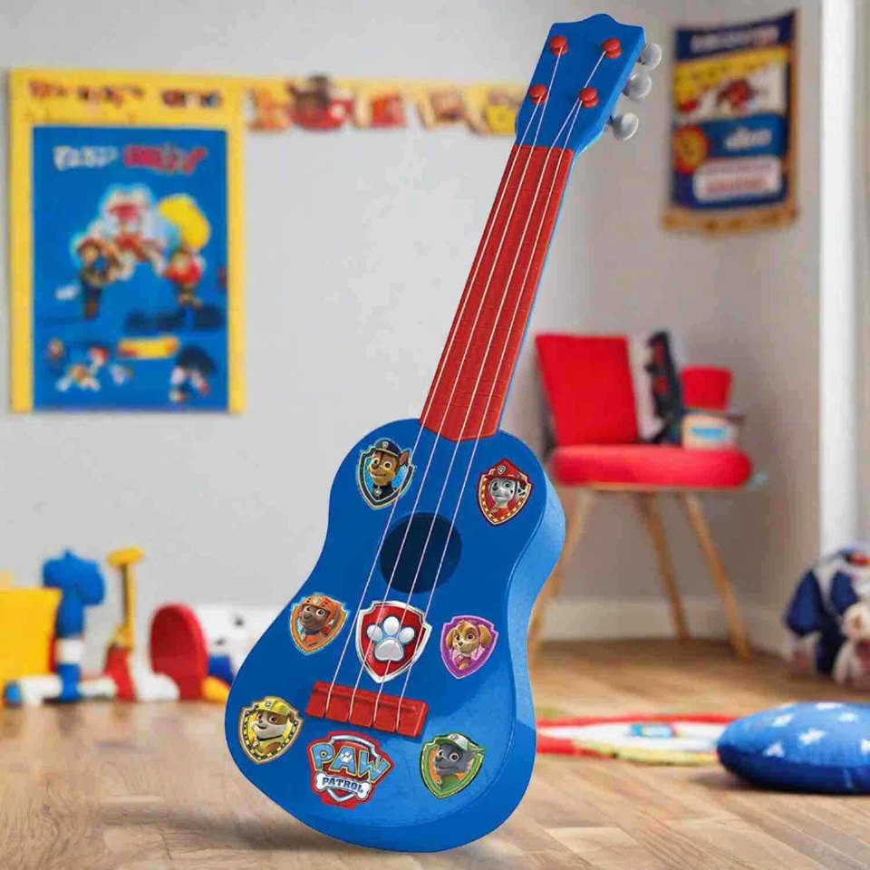 Paw Patrol Acústico Juguete Guitarra & Caja para Bebés Instrumento Musical Age - Imagen 2 de 4