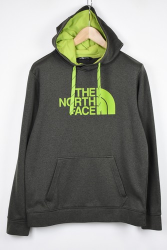 The North Face Felpa con Cappuccio Uomo Medio Verde Grande Stampa Logo  Pullover | eBay