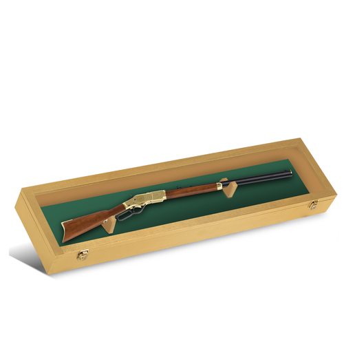 Single Rifle Gun Cabinet Display Case Wall Rack Replica Airsoft Civil ...