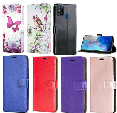 For Samsung A21S Phone Case Leather Flip Case Shockproof Gel Wallet Book  Cover UK
