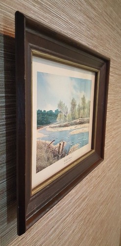 Framed Print Harold Shelton RETRO MINIMALIST WISTFUL STREAM - 12 1/4" x10 1/4", - Picture 7 of 10