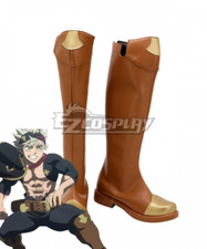 Black Clover Asta Brown Shoes Cosplay Boots/