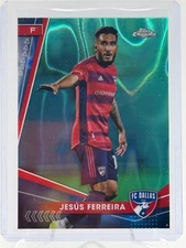 2024 Topps MLS Chrome Jesus Ferreira #79 Aqua Lava FC Dallas
