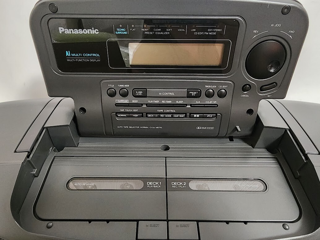 Panasonic RX-DT707 CD Headphone Jack Cassette Radio Boombox