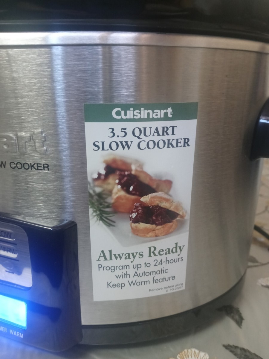 Slow Cooker Cuisinart Quart Programmable, Brushed Stainless