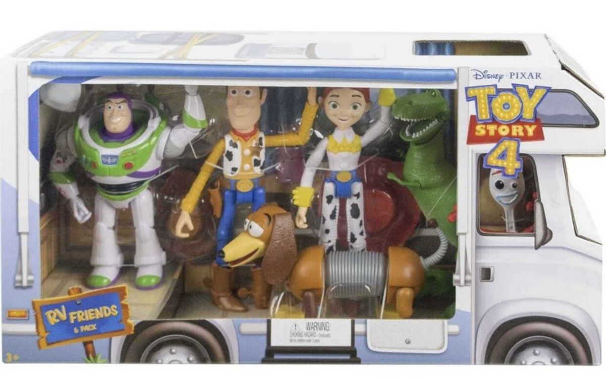 Toy Story 4 - RV FRIENDS 6 FIGURE PACK: Forky, Jessie, Buzz