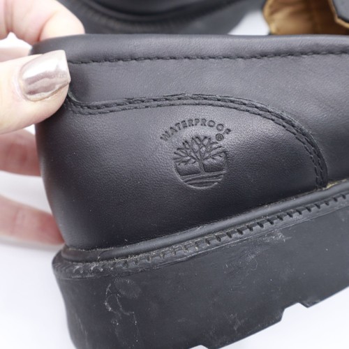 Timberland Waterproof Leather Loafers Women 6 Black Office Wear Career Polished - Picture 8 of 12