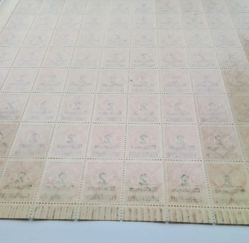 Germany 1923 Weimar Republic. Full Sheet 100 Stamps (10x10). Mi 309 Wz - MNH** - Picture 3 of 3